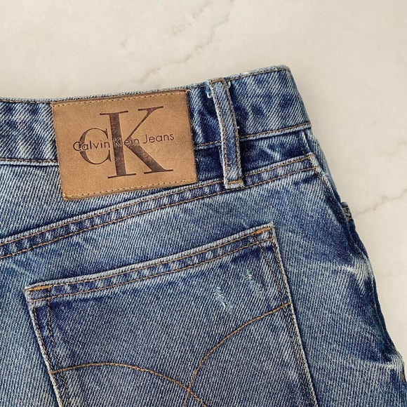 Calvin Klein High Rise Straight Jeans - Picture 4 of 6